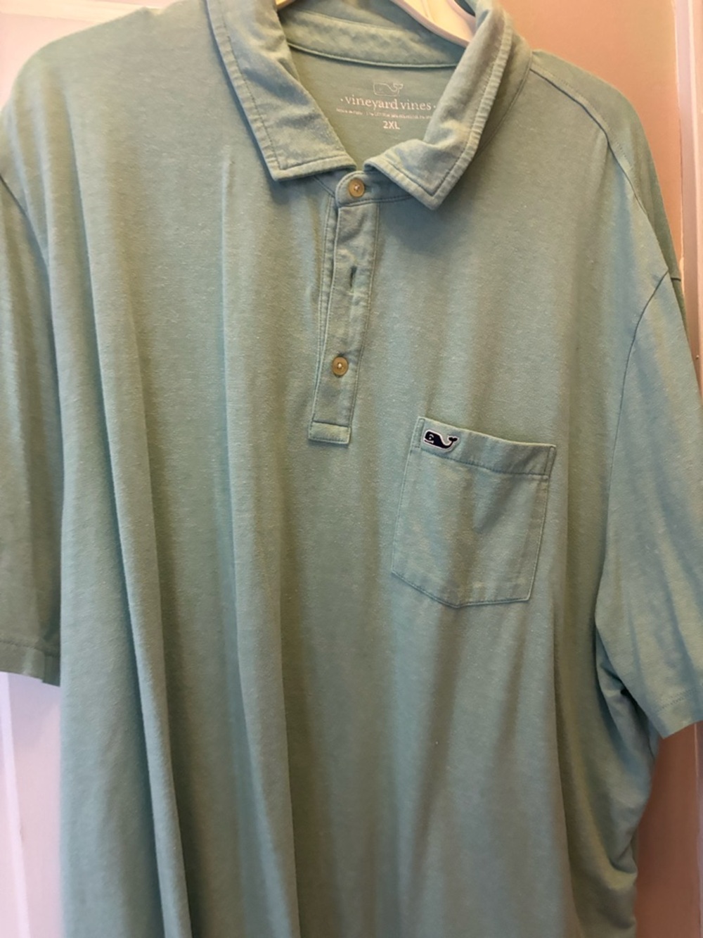 Vineyard Vines Men's Seafoam Pocket Polos